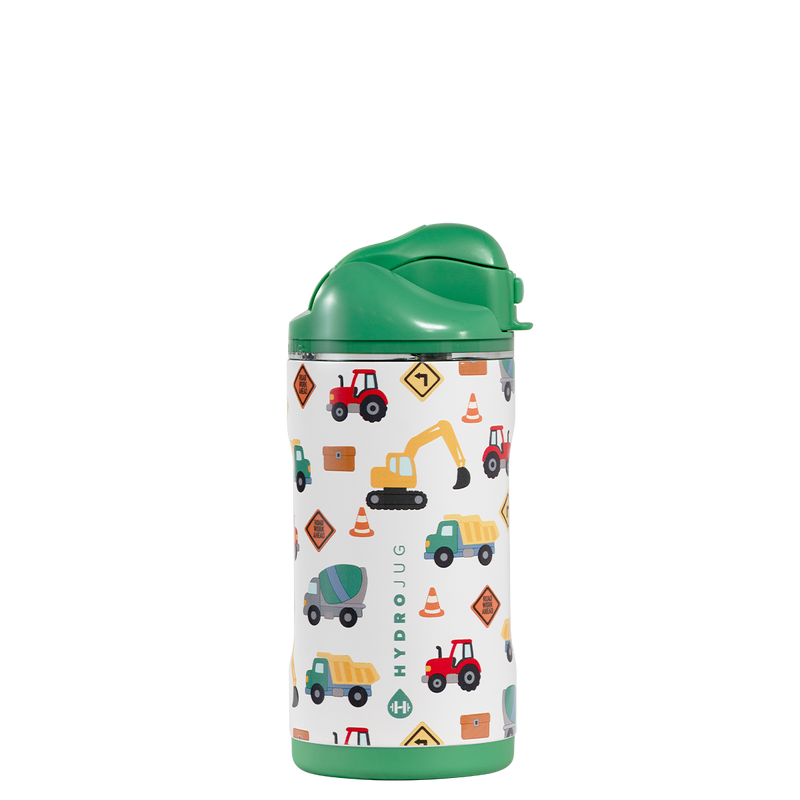 Ease2o 14oz | Leakproof 2-in-1 Kids Water Bottle Straw &amp; Chug Spout – Under Construction
