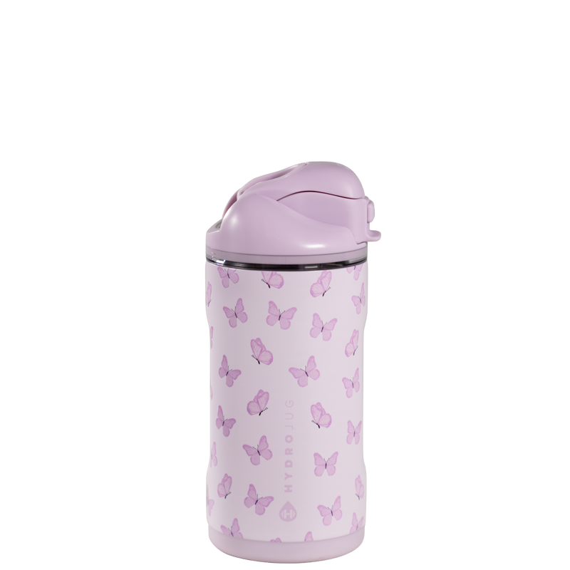 Ease2o 14oz | Leakproof 2-in-1 Kids Water Bottle with Straw &amp; Chug Spout – Flutter